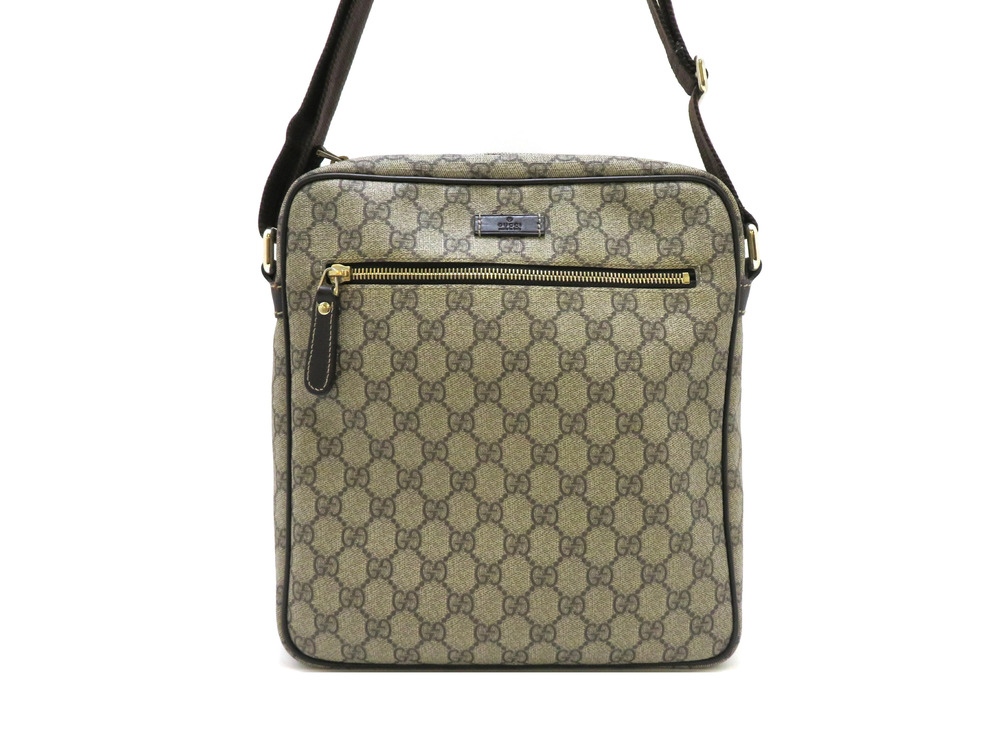 Gucci Shoulder Bag GG Canvas Beige Cream Brown